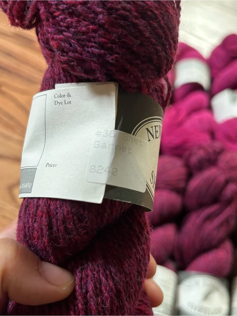 Harrisville Yarns Lot of 9 New England Shetland Green Magenta Wool Fingering NWT